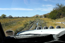 Geländewagenteststrecke in Namibia